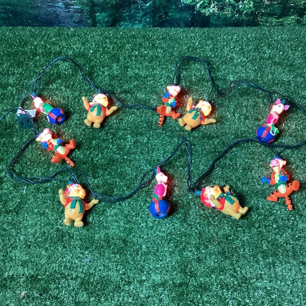 Vintage Winnie the Pooh Christmas String Lights